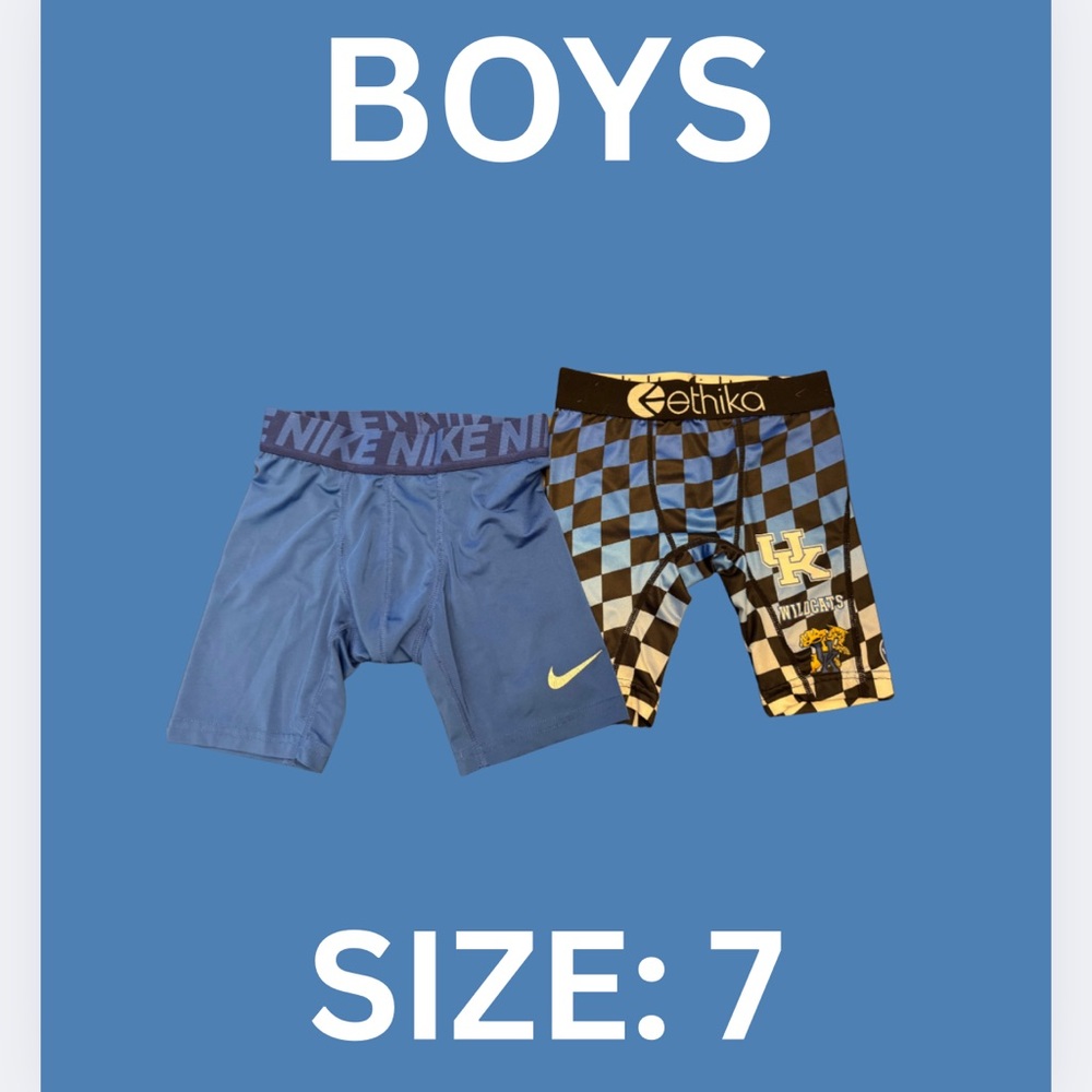 NIKE & ETHIKA UK KENTUCKY WILDCATS BOXER BRIEFS- BOYS